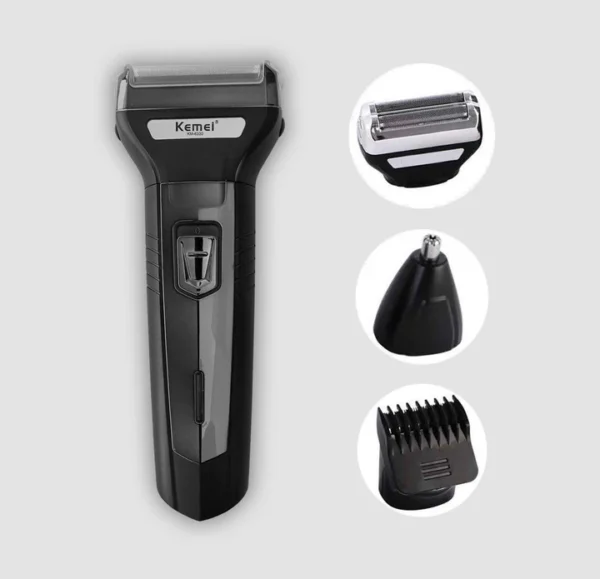 Kemei KM-6331 3-in-1 Grooming Kit | Rechargeable Groomer with USB Charging